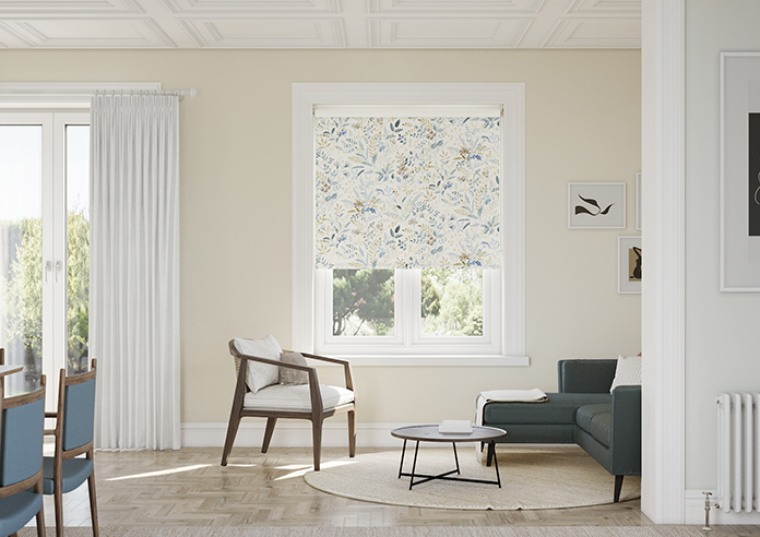 Cleo, Blue Frost - Roller Blind - Image 3